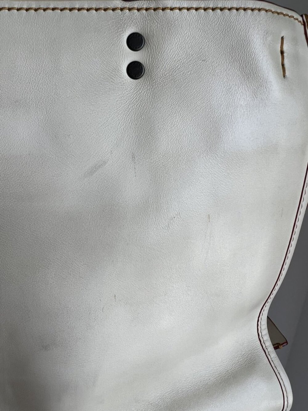 Coach 1941 Rogue 30 Car Sequin Coupe Chalk Cream White Purse 20315 Authentic - Picture 12 of 16